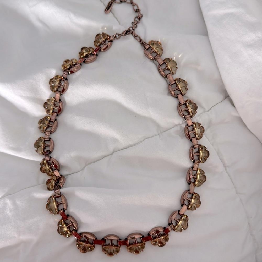 Stella & Dot Fleur Rose Gold Necklace